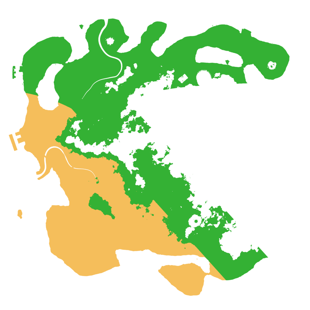 Biome Rust Map: Procedural Map, Size: 3700, Seed: 2027739310