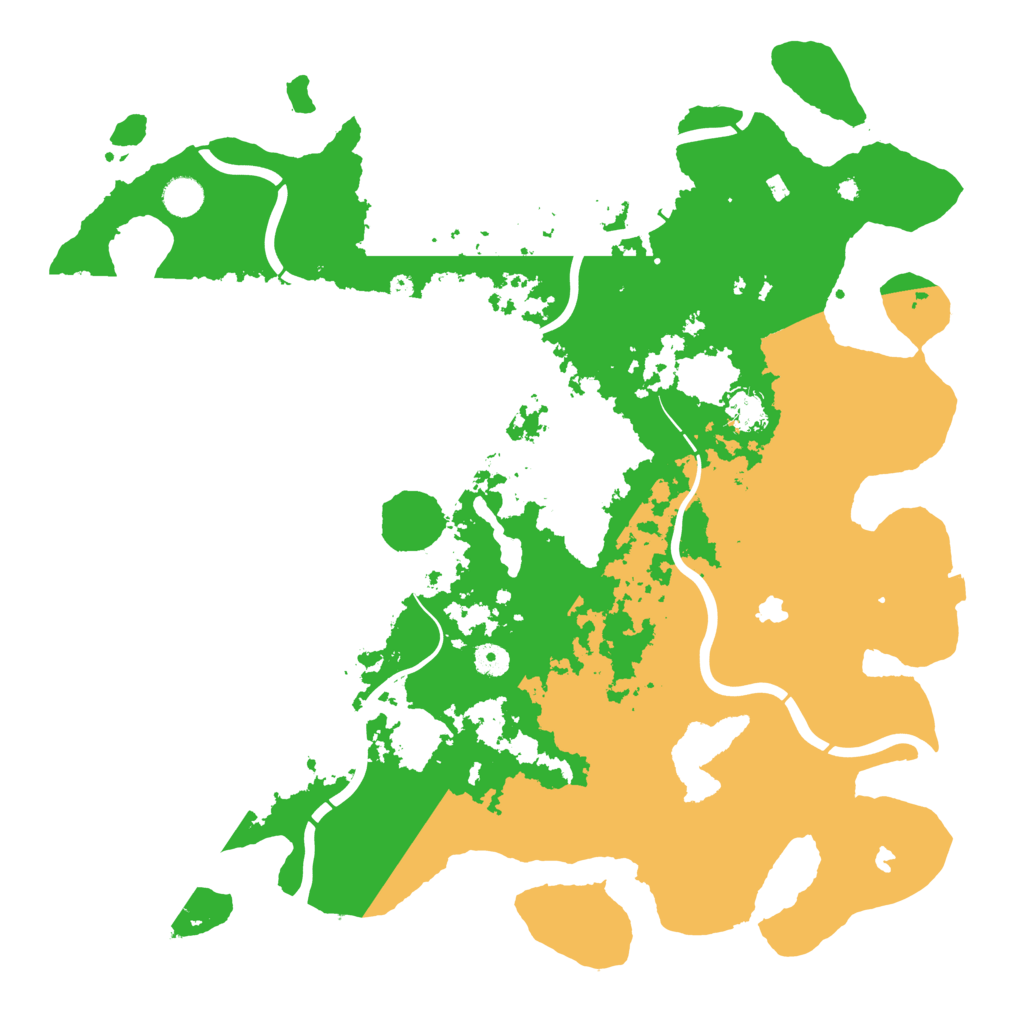 Biome Rust Map: Procedural Map, Size: 4500, Seed: 83406