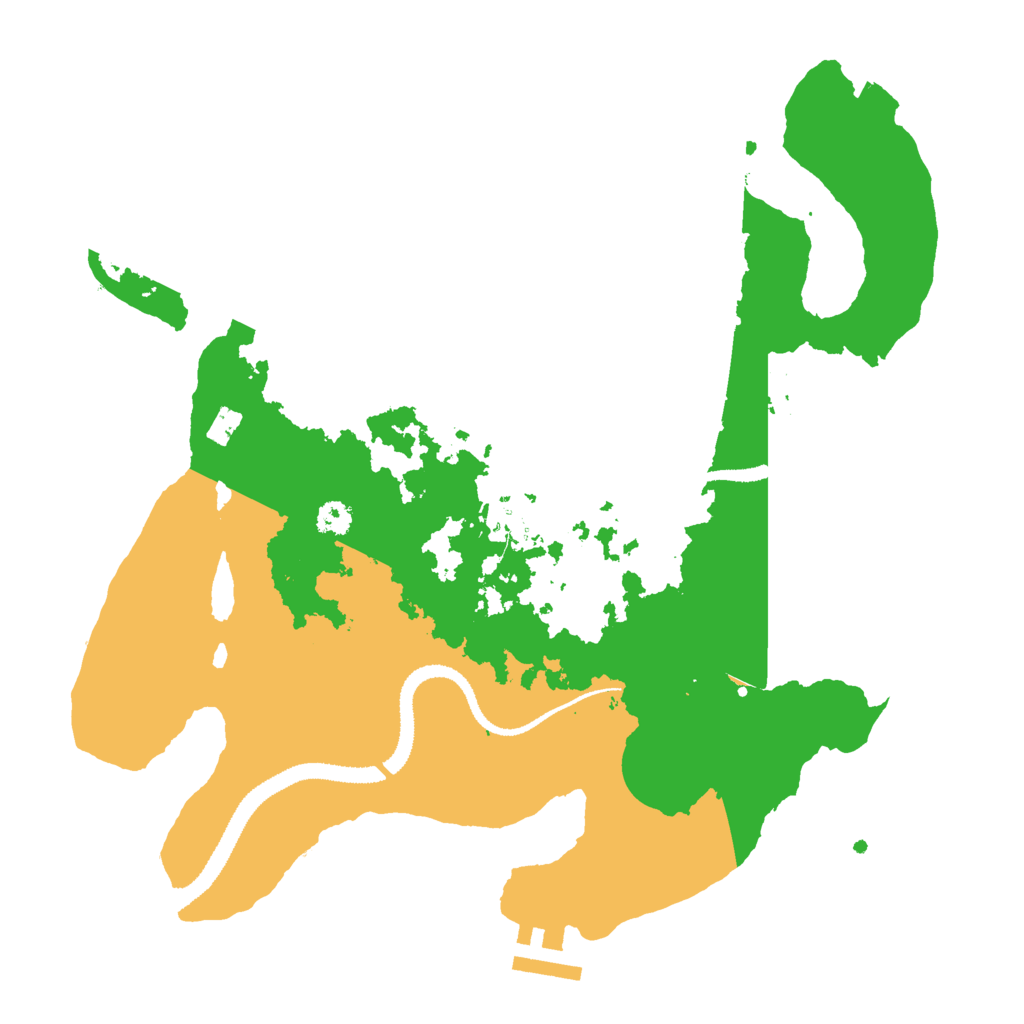 Biome Rust Map: Procedural Map, Size: 3000, Seed: 350055