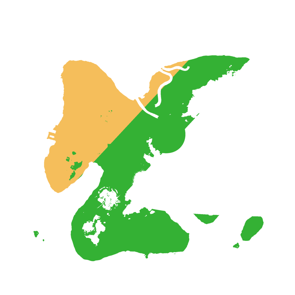 Biome Rust Map: Procedural Map, Size: 2500, Seed: 589738