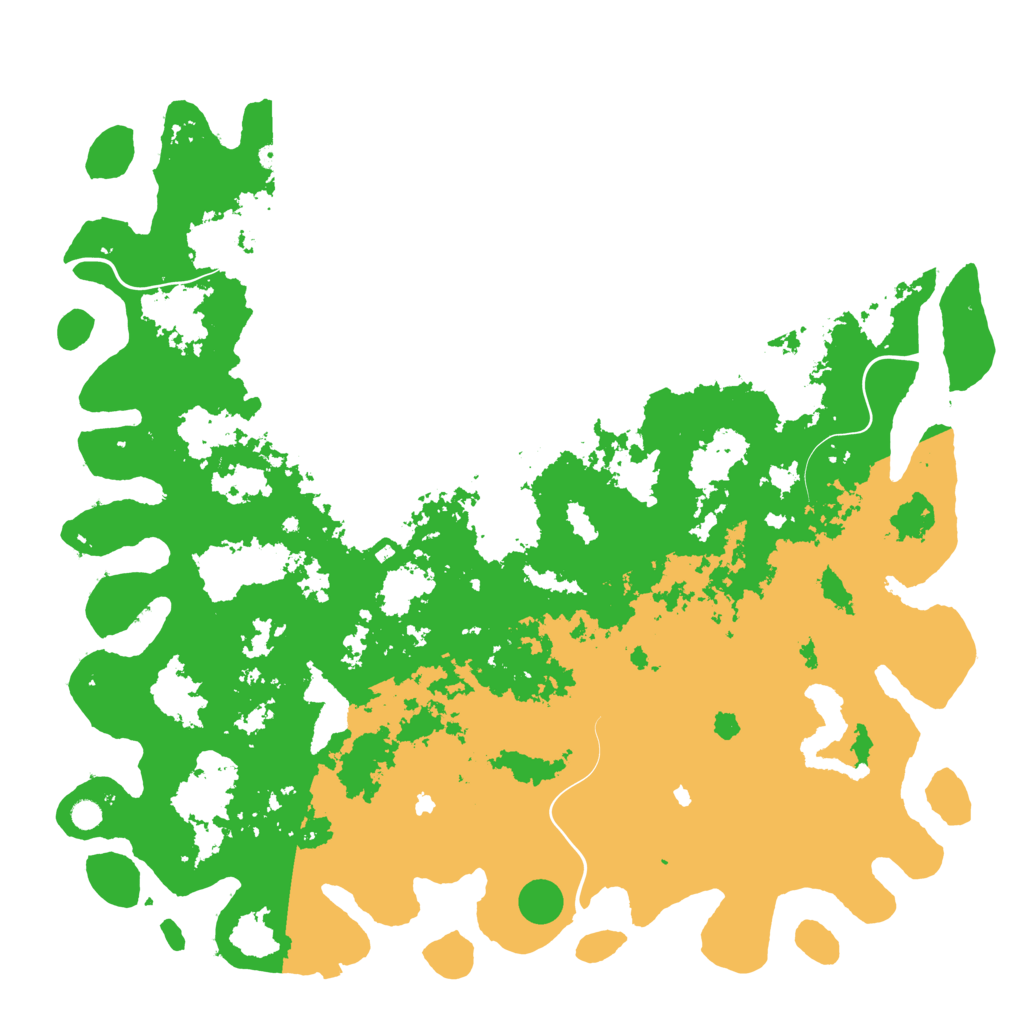 Biome Rust Map: Procedural Map, Size: 6000, Seed: 390449758