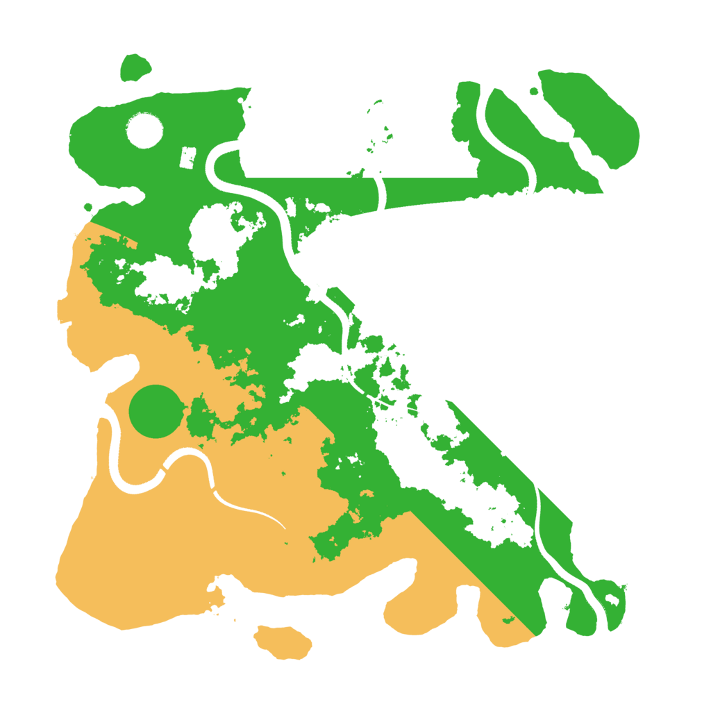 Biome Rust Map: Procedural Map, Size: 3500, Seed: 519135003