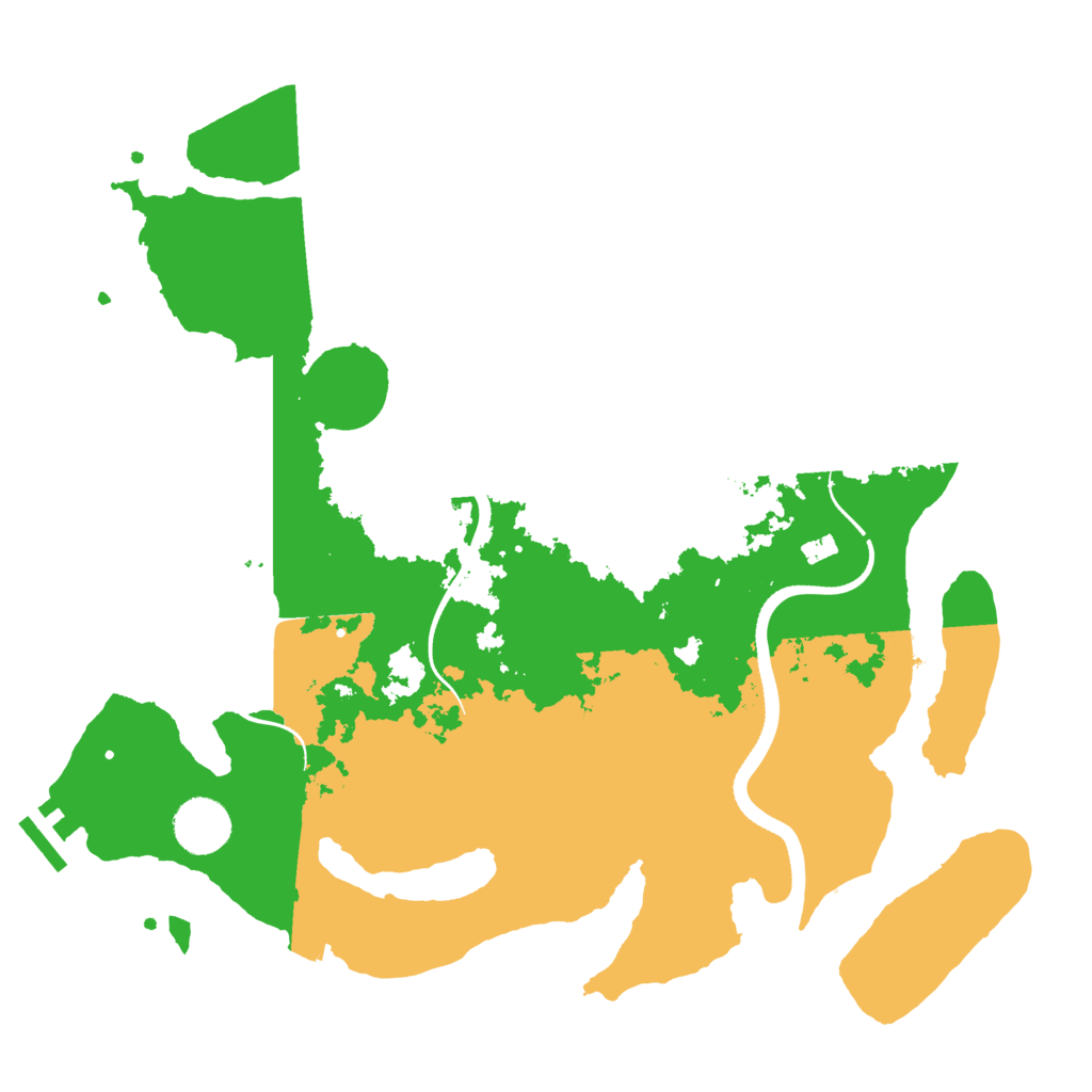 Biome Rust Map: Procedural Map, Size: 3500, Seed: 88566722