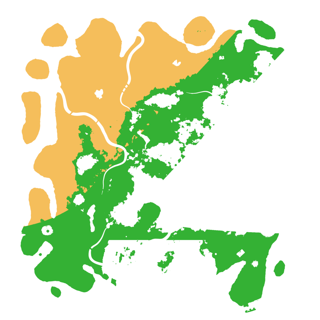Biome Rust Map: Procedural Map, Size: 4500, Seed: 30276