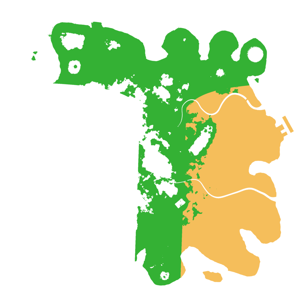 Biome Rust Map: Procedural Map, Size: 3500, Seed: 7432654