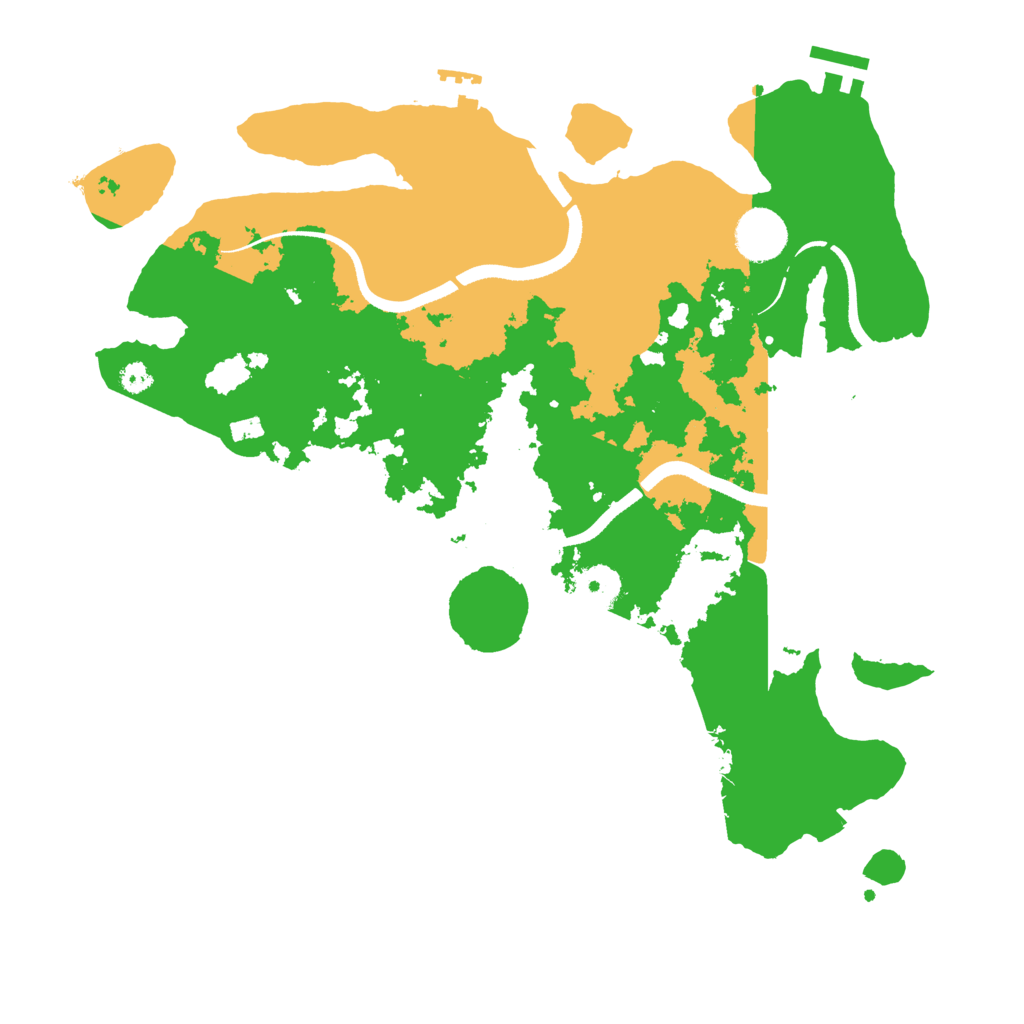 Biome Rust Map: Procedural Map, Size: 3500, Seed: 32131897