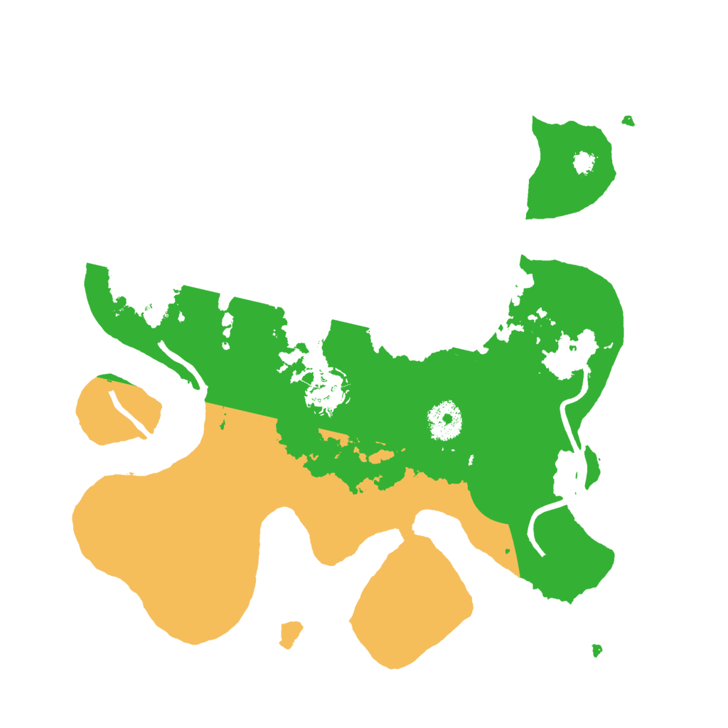 Biome Rust Map: Procedural Map, Size: 3000, Seed: 1227053518