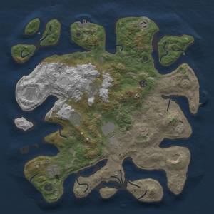 Thumbnail Rust Map: Procedural Map, Size: 4100, Seed: 67867, 18 Monuments