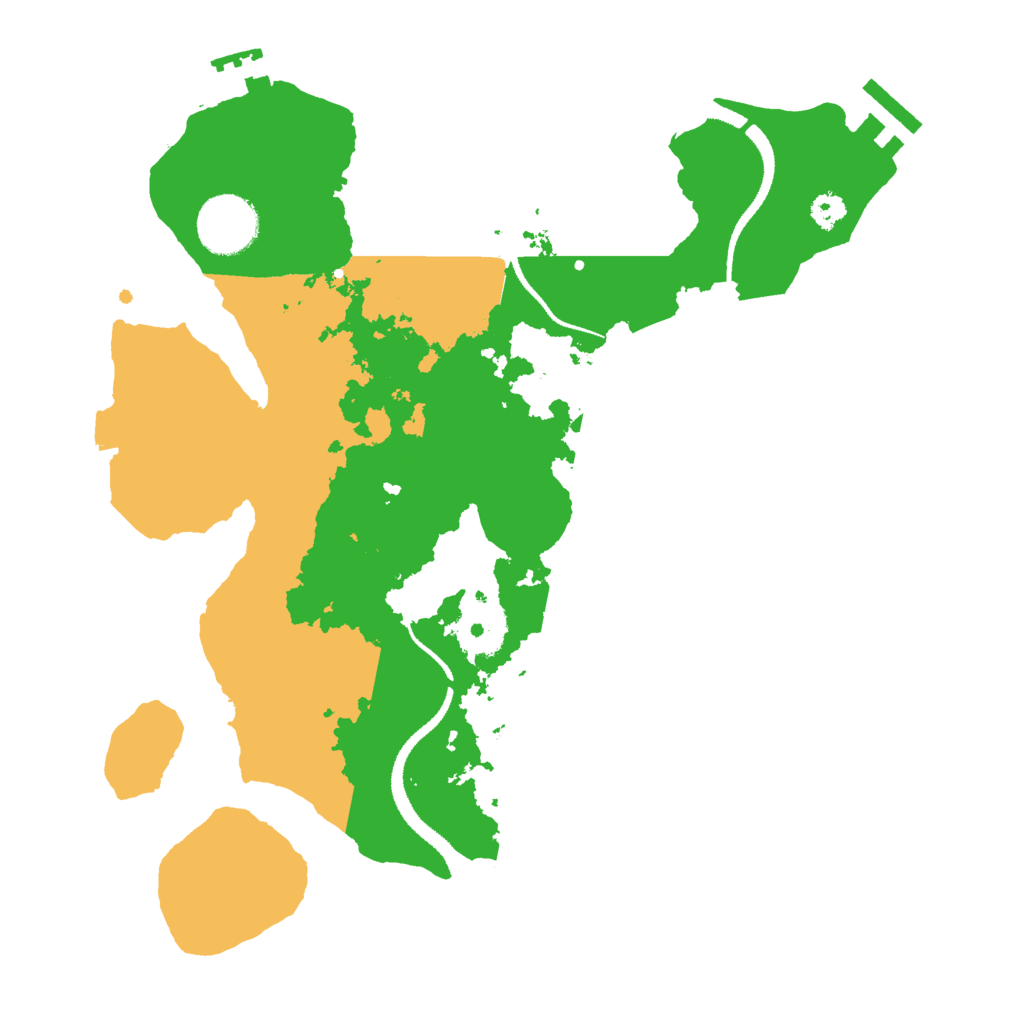 Biome Rust Map: Procedural Map, Size: 3000, Seed: 54468466