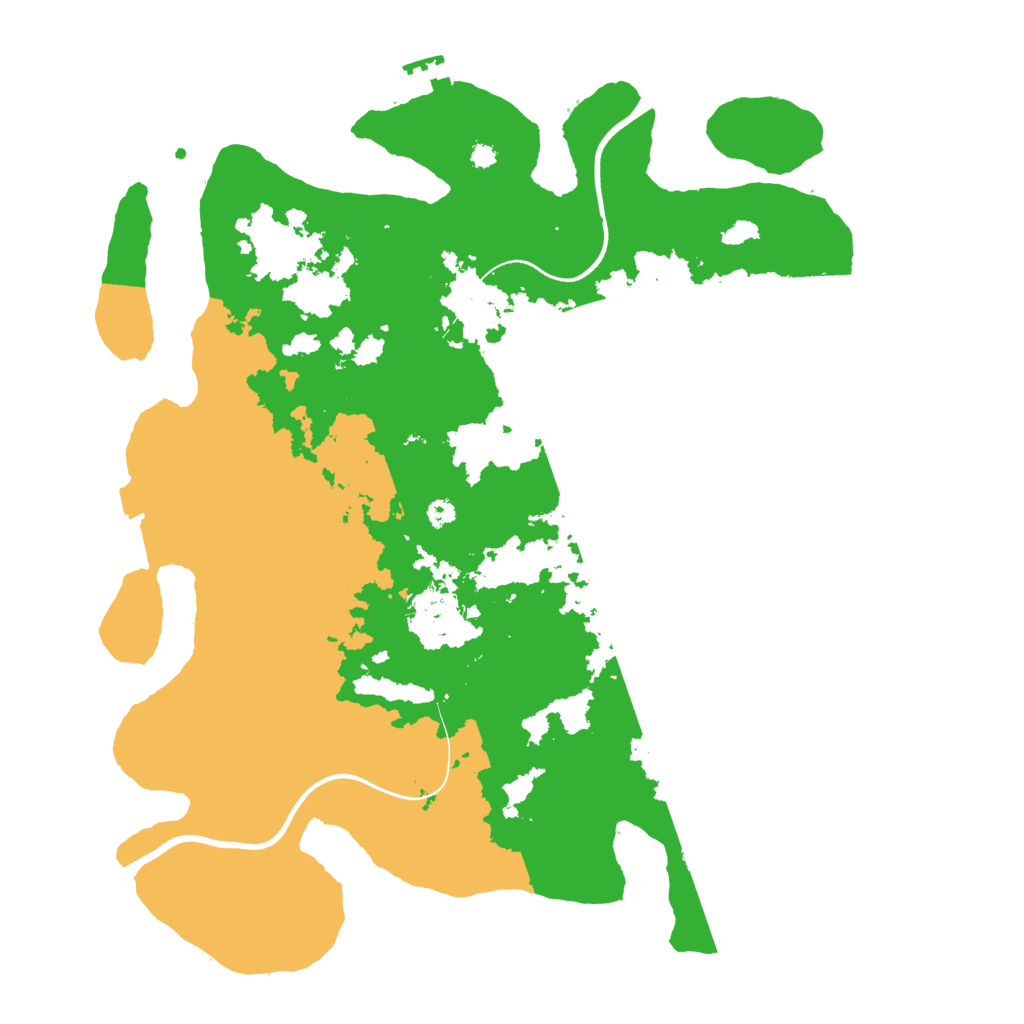 Biome Rust Map: Procedural Map, Size: 3700, Seed: 521730207