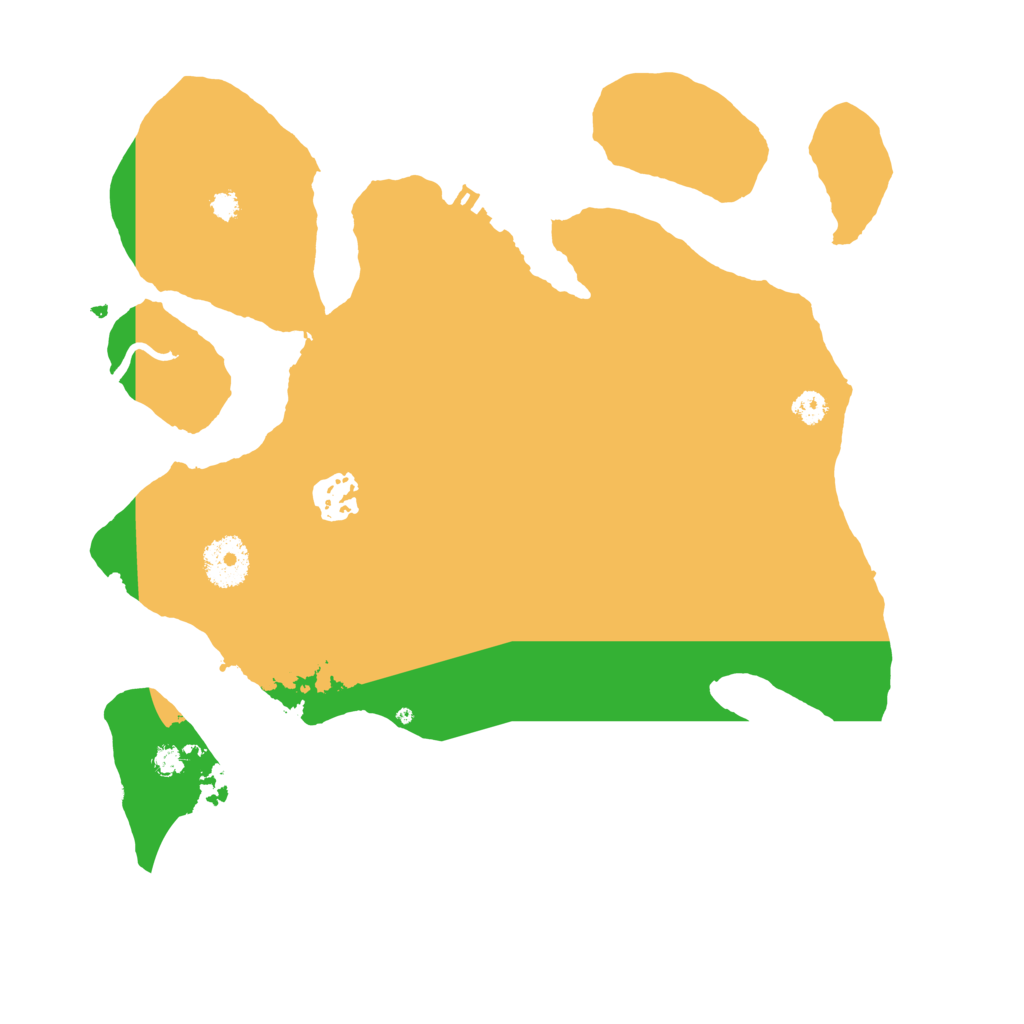 Biome Rust Map: Procedural Map, Size: 3200, Seed: 3473385