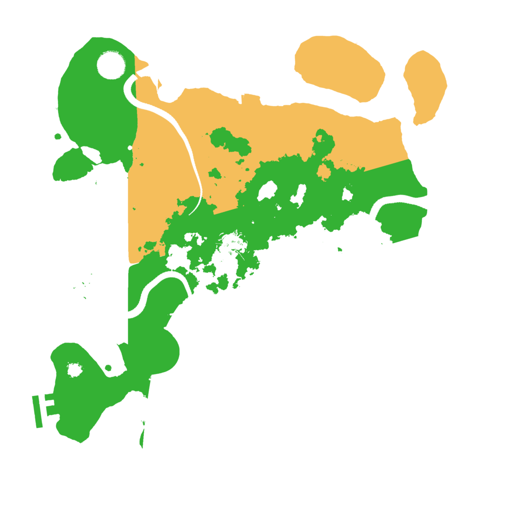 Biome Rust Map: Procedural Map, Size: 3200, Seed: 3473385