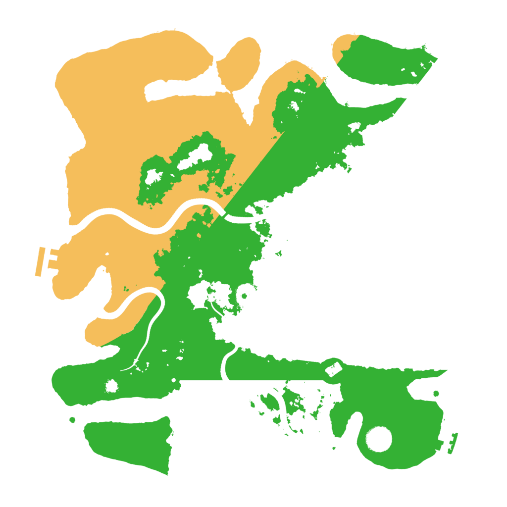 Biome Rust Map: Procedural Map, Size: 3500, Seed: 1098600653