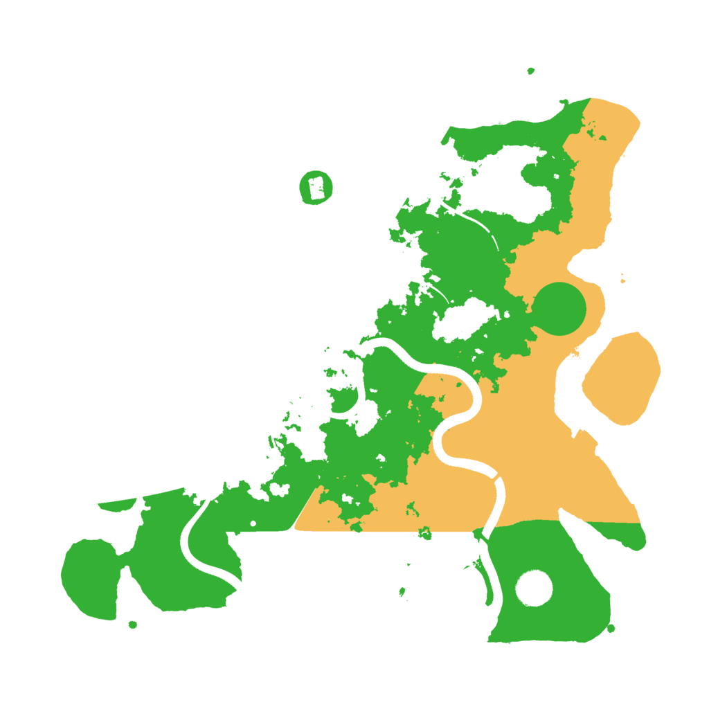 Biome Rust Map: Procedural Map, Size: 3500, Seed: 309202108