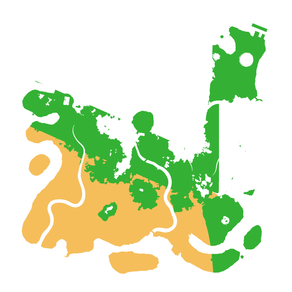 Biome Rust Map: Procedural Map, Size: 3700, Seed: 620442208