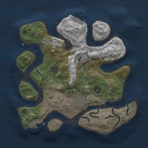 Thumbnail Rust Map: Procedural Map, Size: 2980, Seed: 13825, 12 Monuments