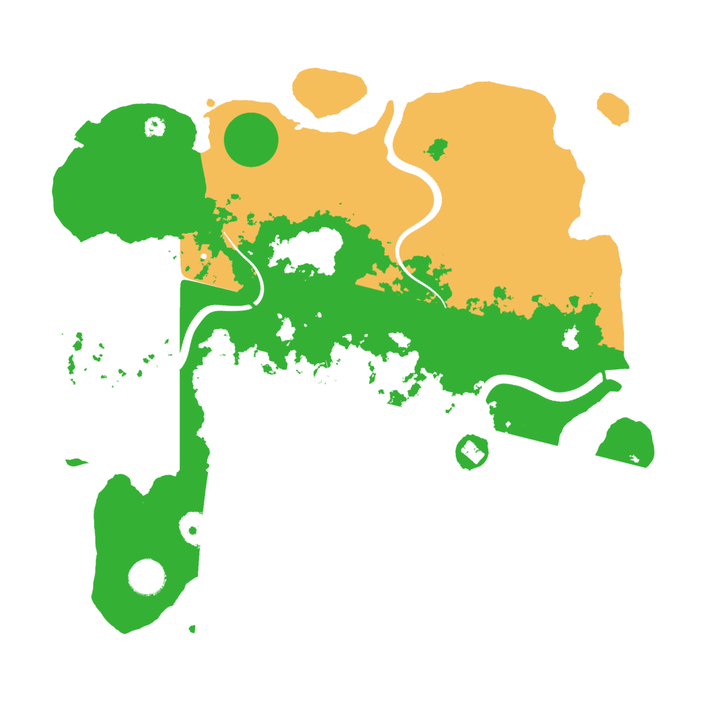 Biome Rust Map: Procedural Map, Size: 3500, Seed: 758852