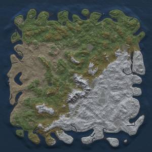 Thumbnail Rust Map: Procedural Map, Size: 6000, Seed: 1990, 19 Monuments