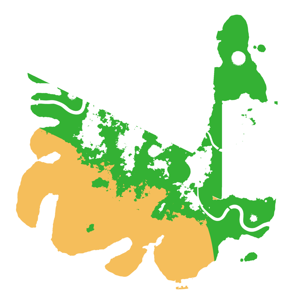 Biome Rust Map: Procedural Map, Size: 3700, Seed: 477760219