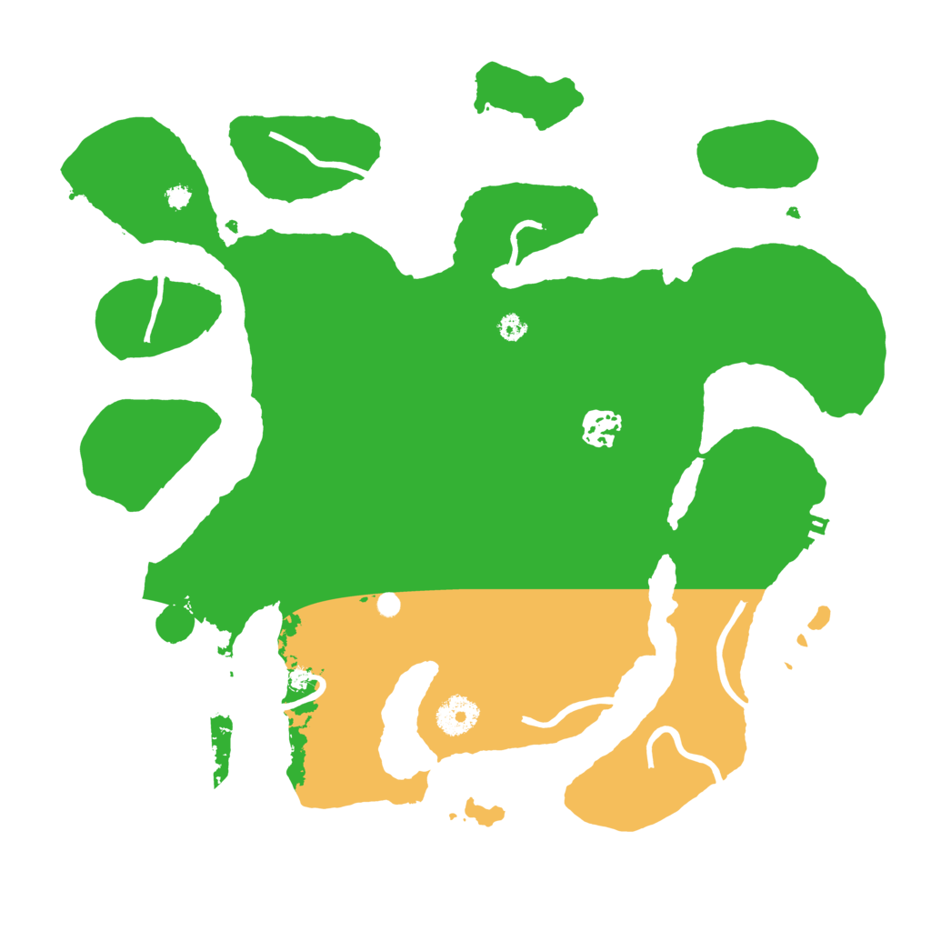 Biome Rust Map: Procedural Map, Size: 3500, Seed: 6769