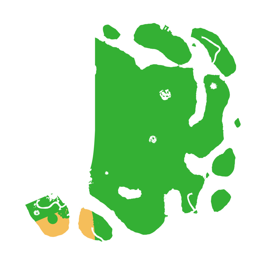 Biome Rust Map: Procedural Map, Size: 3500, Seed: 16235195