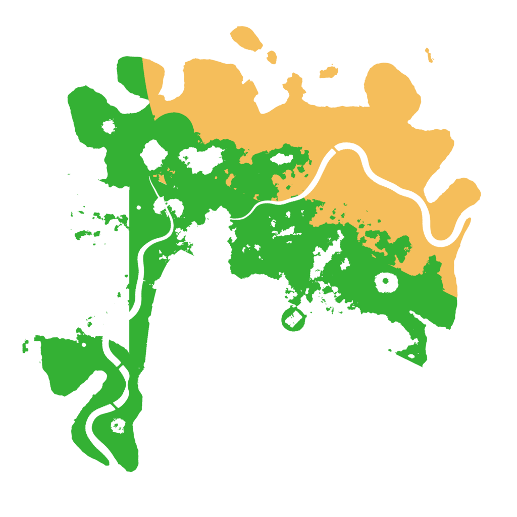 Biome Rust Map: Procedural Map, Size: 3500, Seed: 92353470