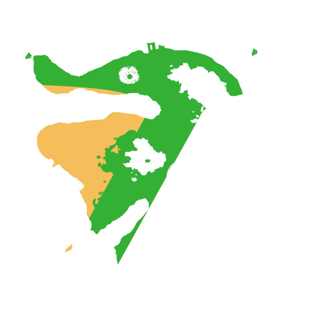 Biome Rust Map: Procedural Map, Size: 2500, Seed: 1533