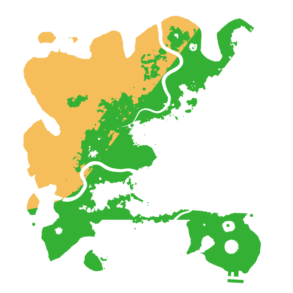 Biome Rust Map: Procedural Map, Size: 3700, Seed: 636069888