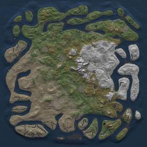 Thumbnail Rust Map: Procedural Map, Size: 6000, Seed: 117, 19 Monuments