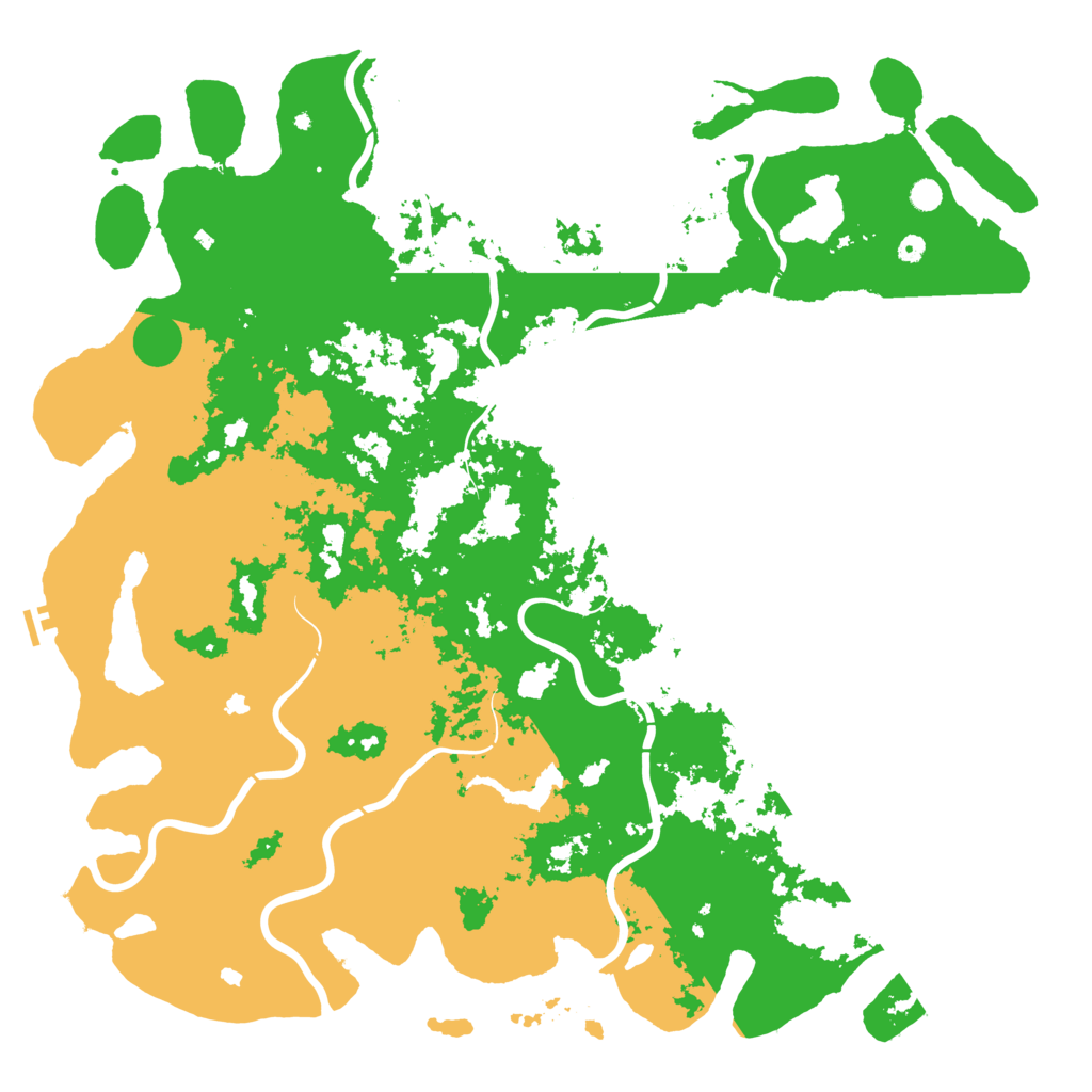 Biome Rust Map: Procedural Map, Size: 6000, Seed: 117