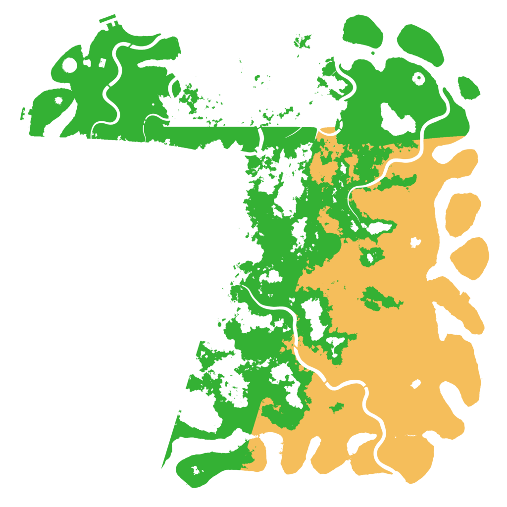 Biome Rust Map: Procedural Map, Size: 6000, Seed: 889515302