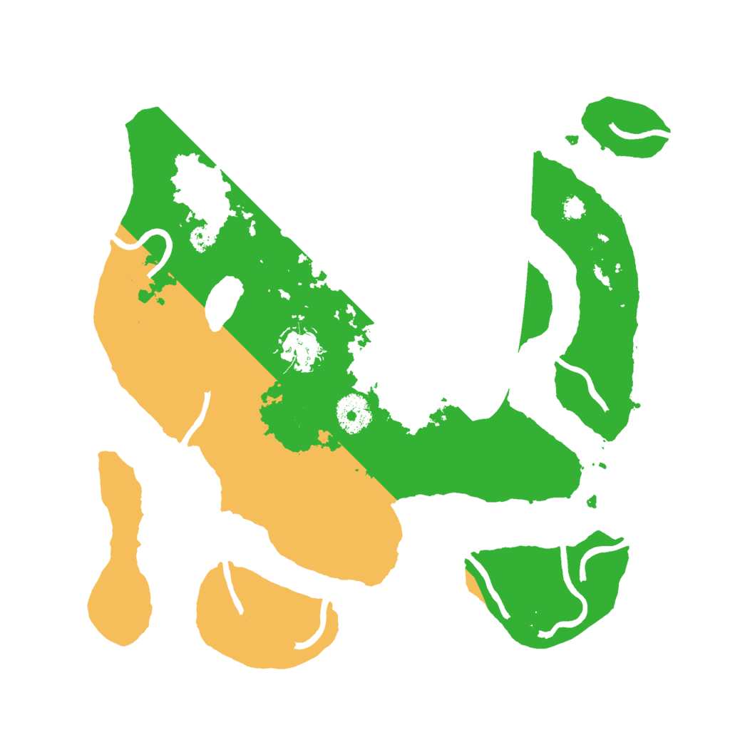 Biome Rust Map: Procedural Map, Size: 3000, Seed: 645677