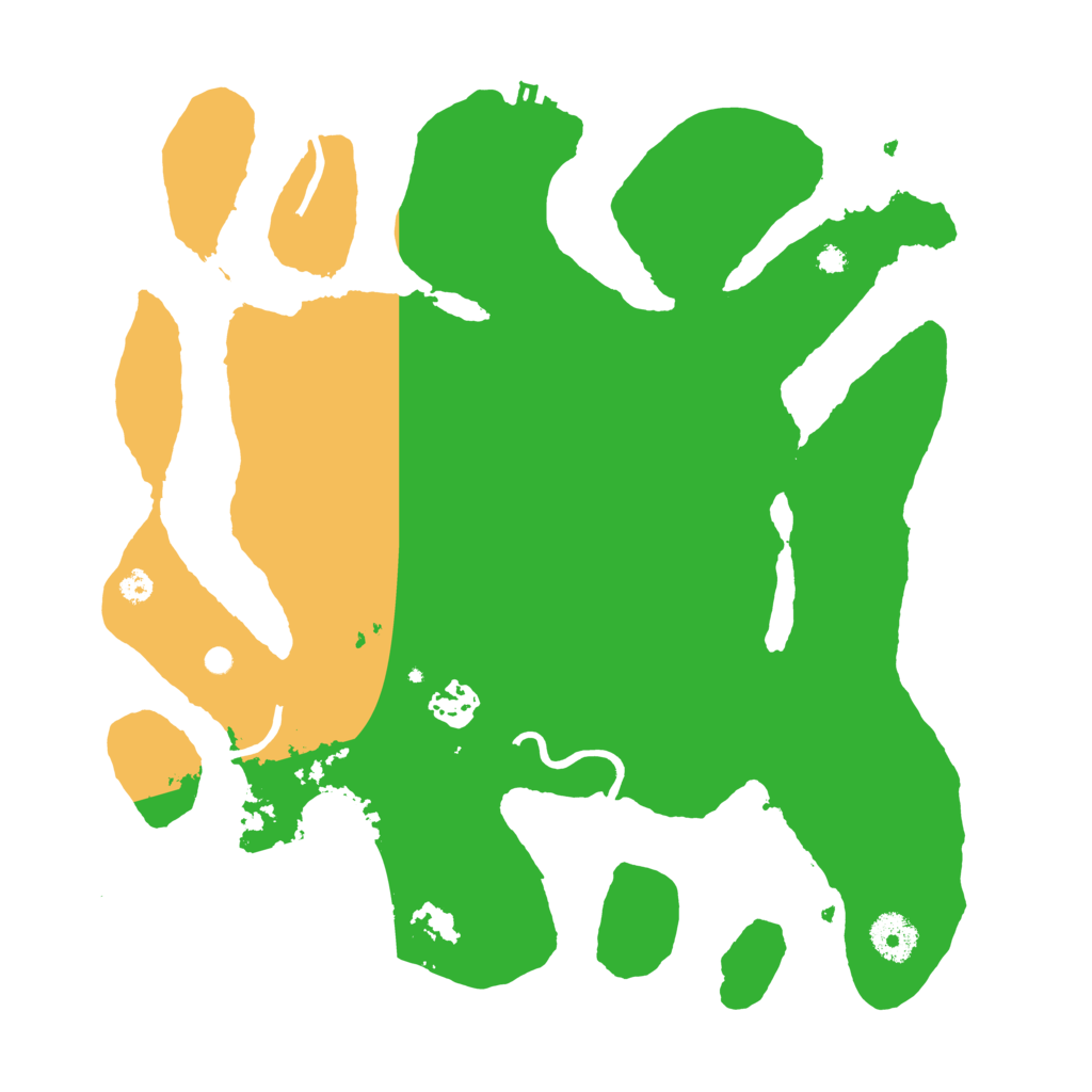 Biome Rust Map: Procedural Map, Size: 3500, Seed: 809041257