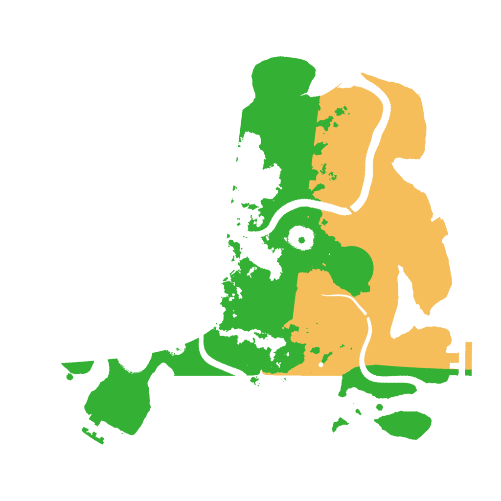 Biome Rust Map: Procedural Map, Size: 3000, Seed: 10987734