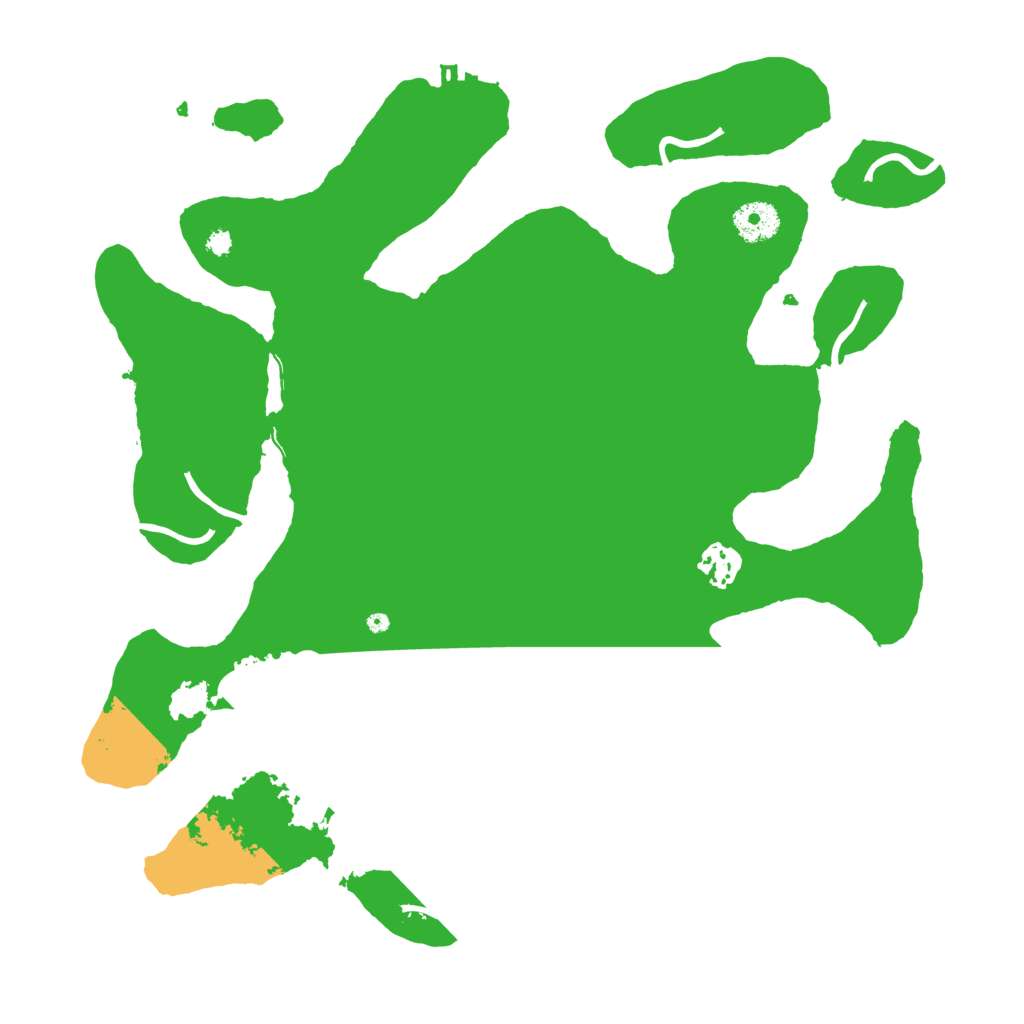 Biome Rust Map: Procedural Map, Size: 3600, Seed: 542709937