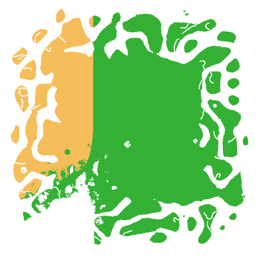 Biome Rust Map: Procedural Map, Size: 6000, Seed: 39887