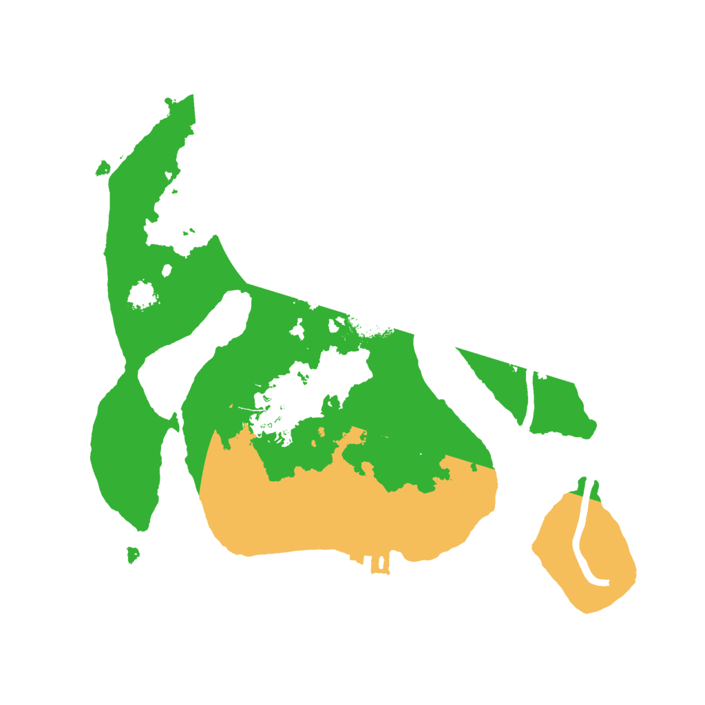 Biome Rust Map: Procedural Map, Size: 2300, Seed: 3548755