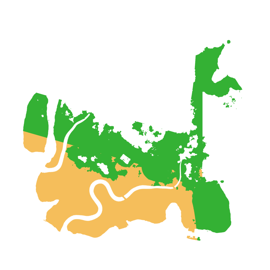 Biome Rust Map: Procedural Map, Size: 3000, Seed: 254585654