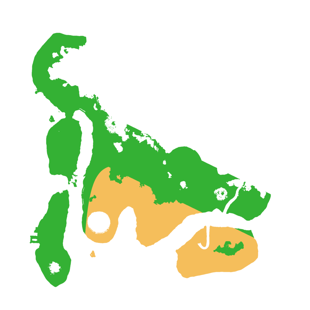 Biome Rust Map: Procedural Map, Size: 2500, Seed: 1001309834