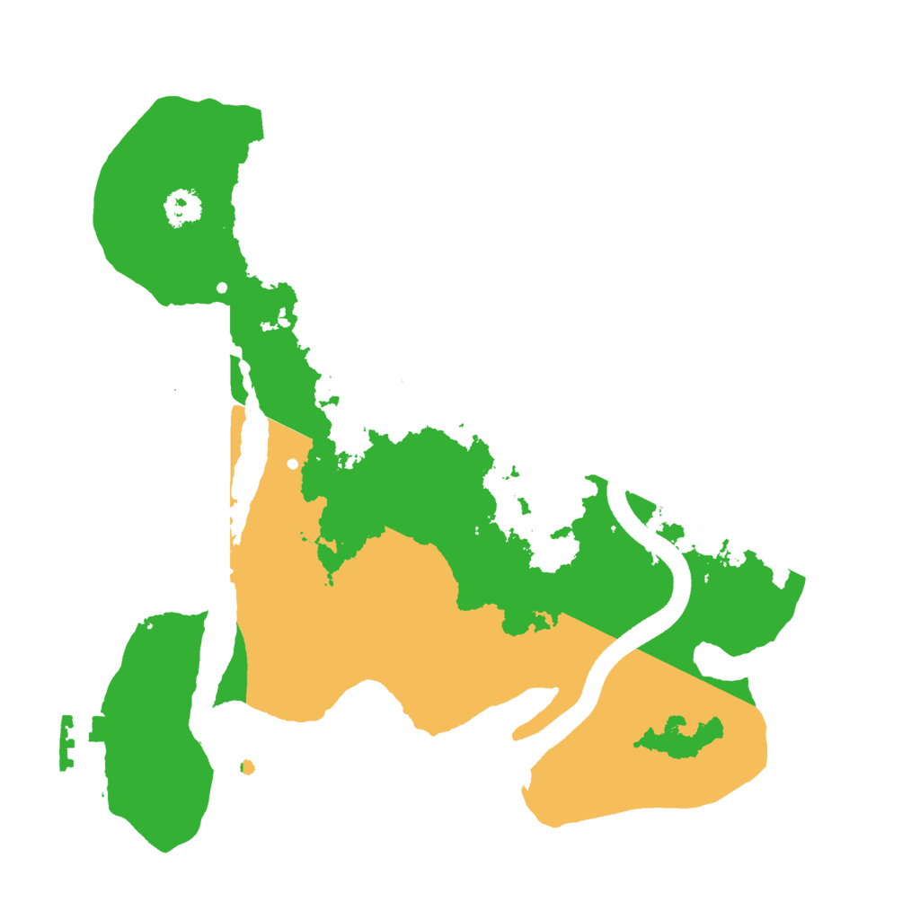 Biome Rust Map: Procedural Map, Size: 2500, Seed: 1001309834