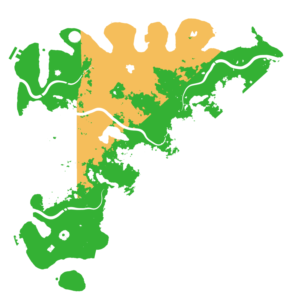 Biome Rust Map: Procedural Map, Size: 4600, Seed: 265423125