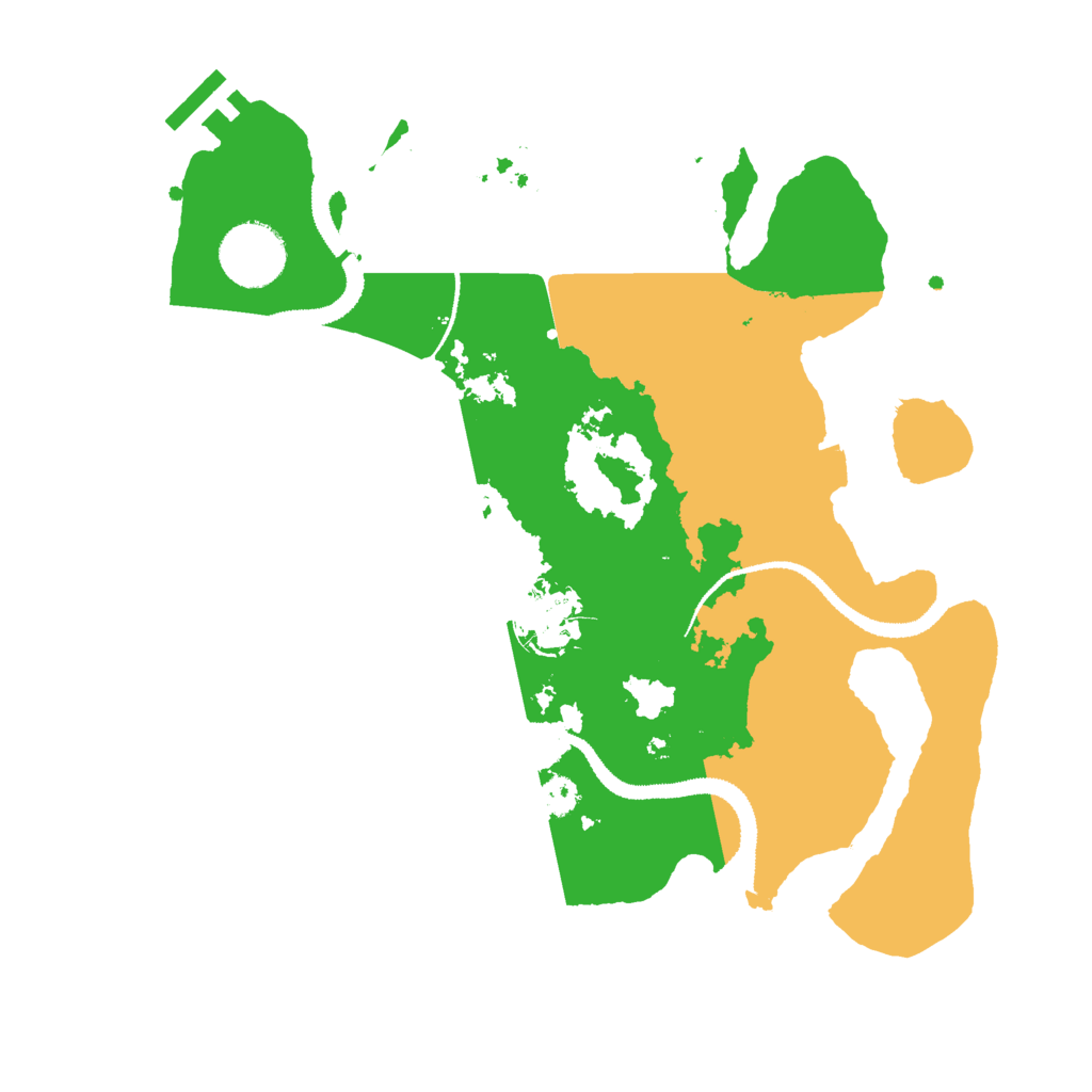 Biome Rust Map: Procedural Map, Size: 3000, Seed: 47770097