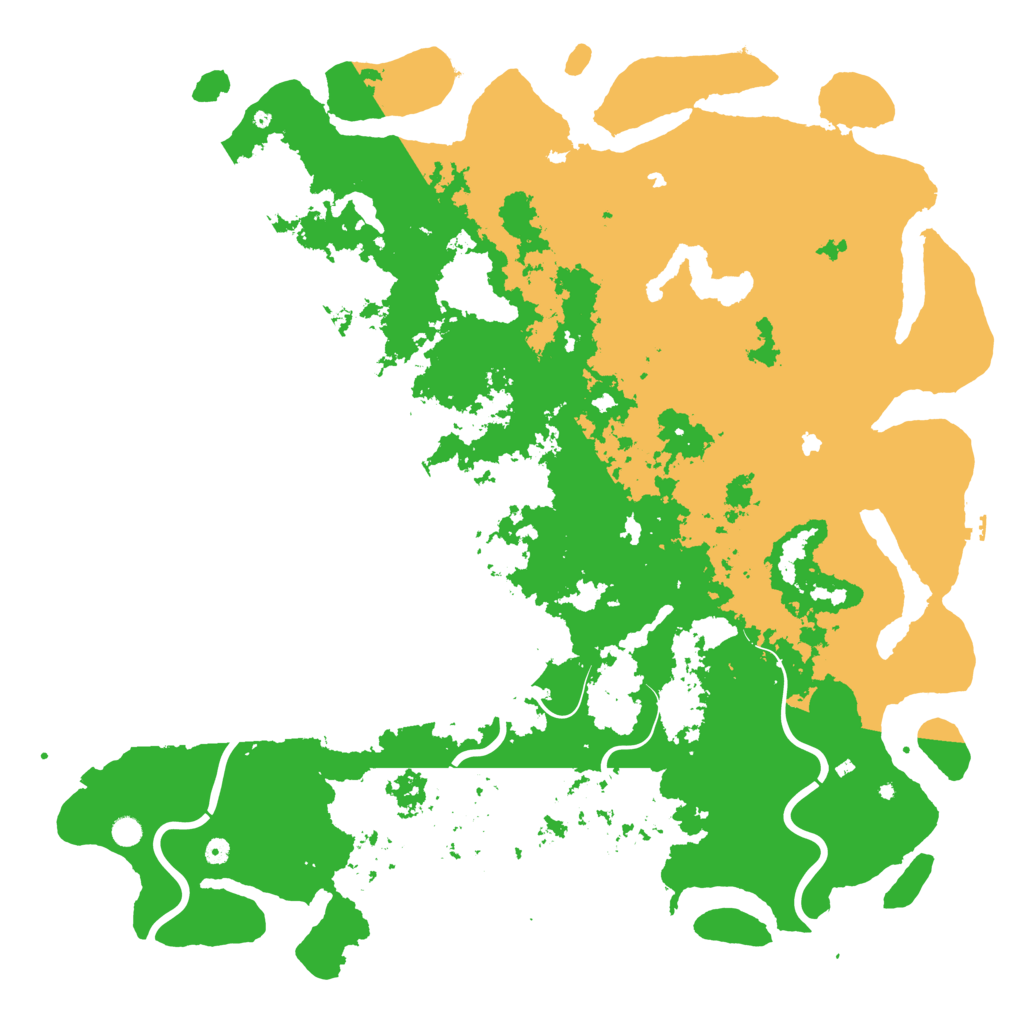 Biome Rust Map: Procedural Map, Size: 6000, Seed: 316918925