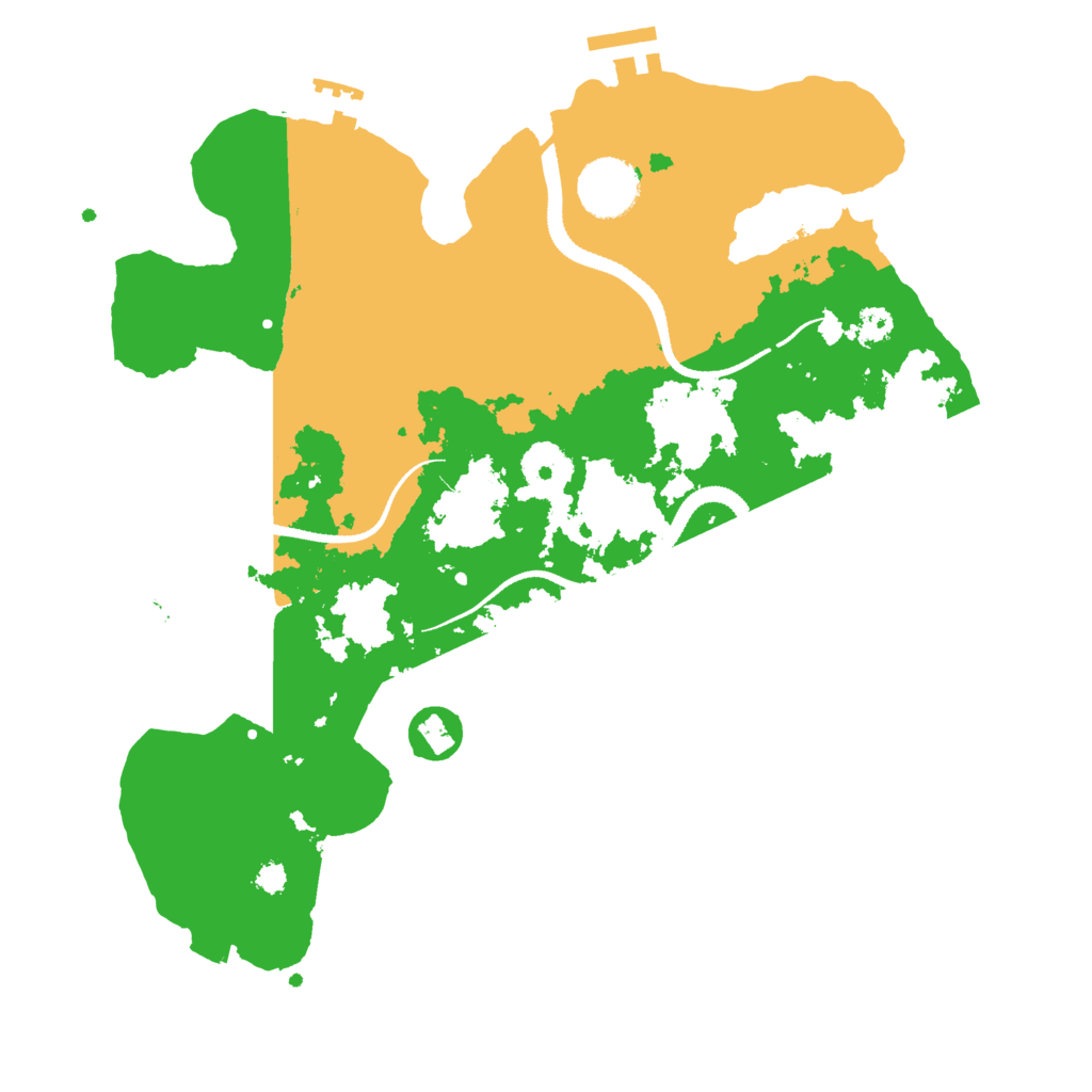 Biome Rust Map: Procedural Map, Size: 3200, Seed: 2418