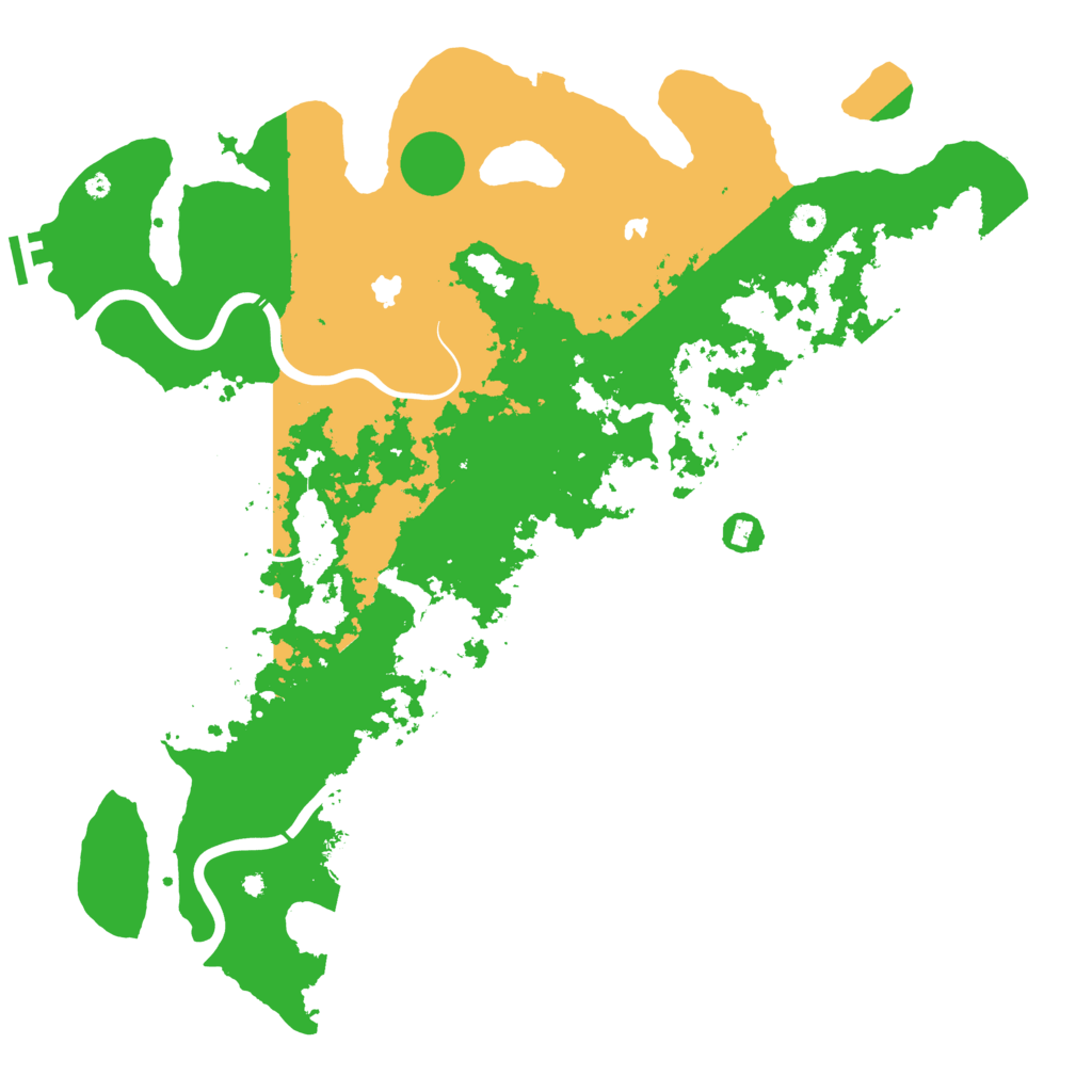 Biome Rust Map: Procedural Map, Size: 4500, Seed: 2411