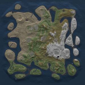 Thumbnail Rust Map: Procedural Map, Size: 4250, Seed: 696969, 17 Monuments
