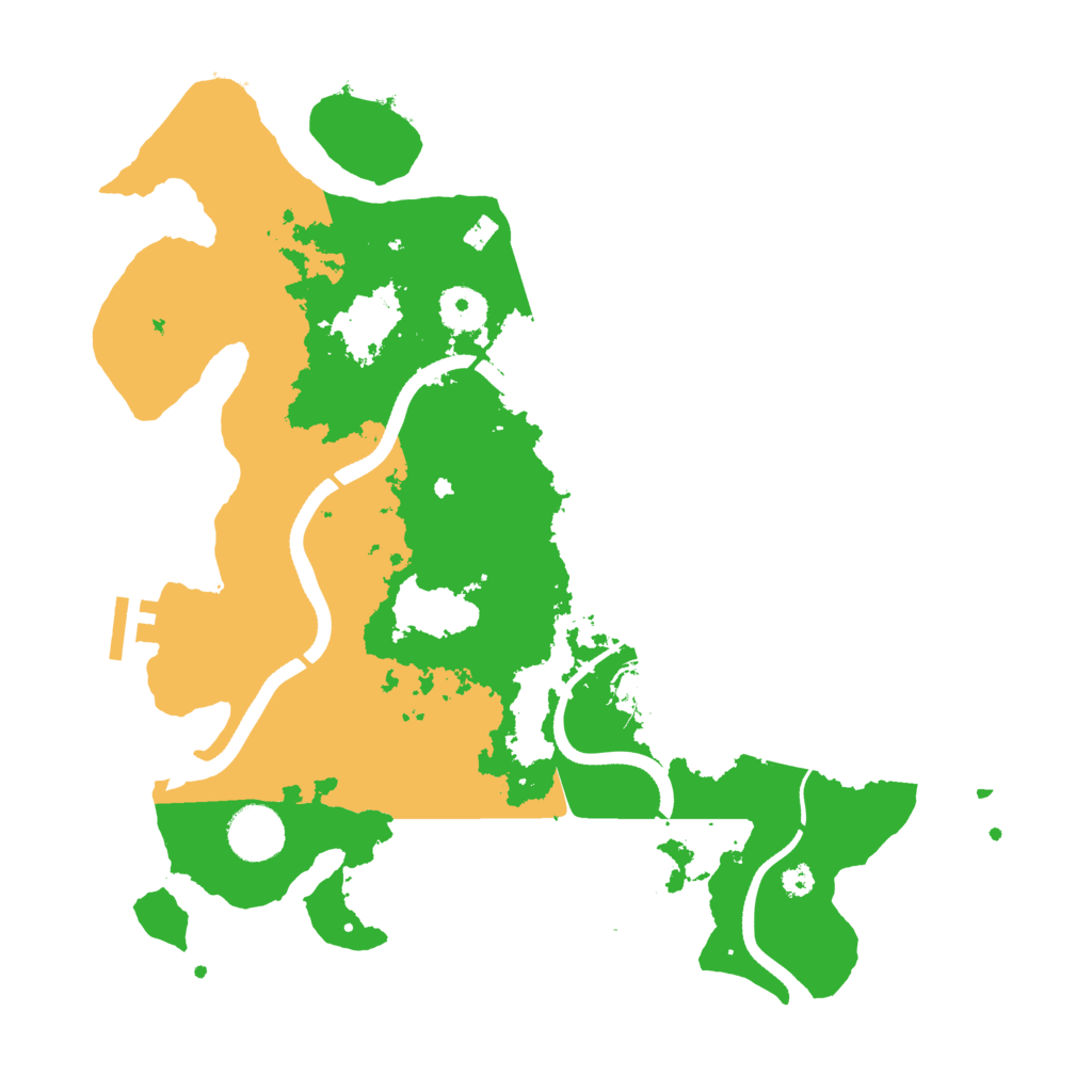 Biome Rust Map: Procedural Map, Size: 3500, Seed: 1627011563