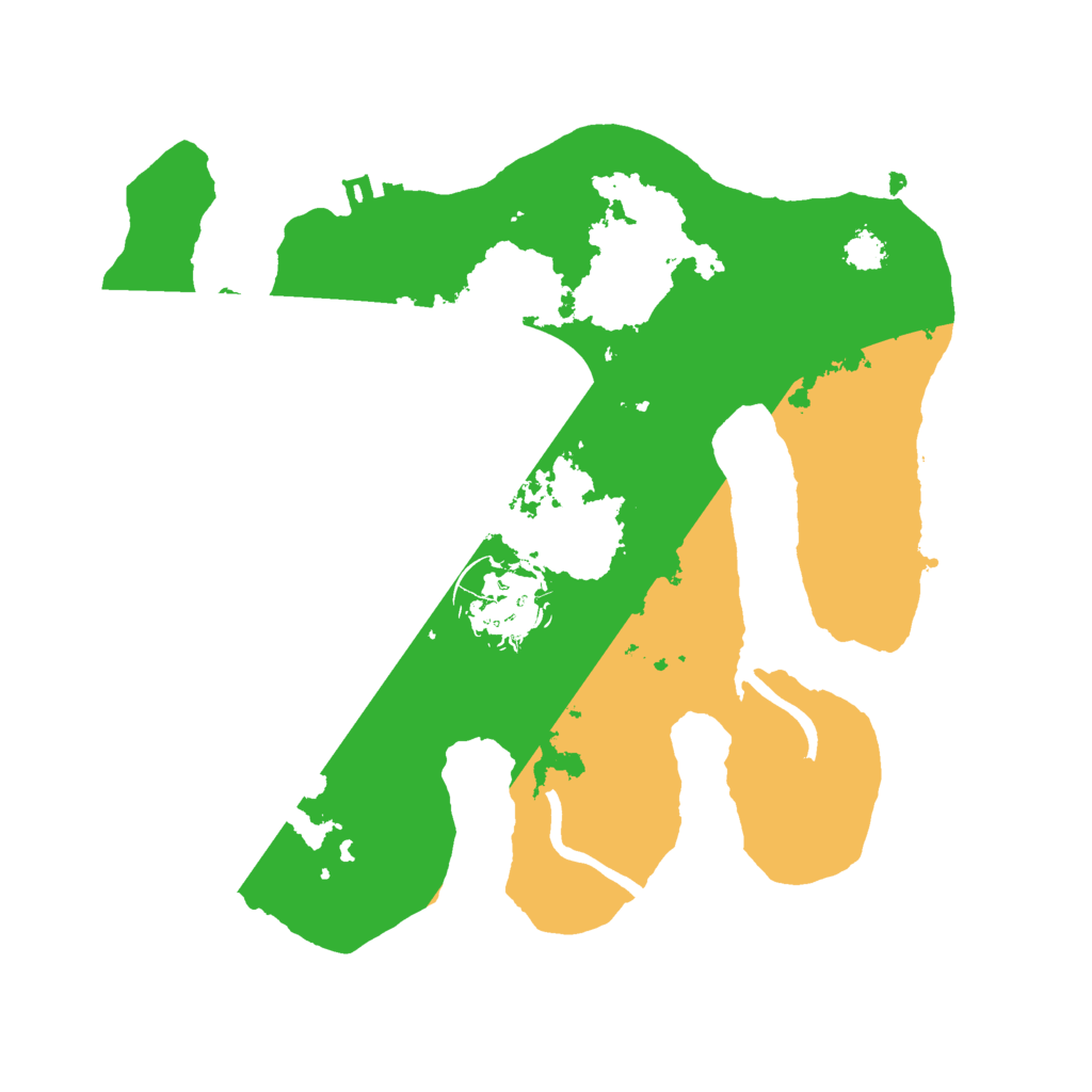 Biome Rust Map: Procedural Map, Size: 2500, Seed: 1668739431