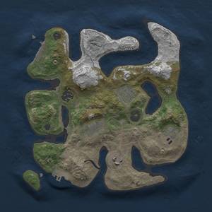 Thumbnail Rust Map: Procedural Map, Size: 2800, Seed: 32444550, 12 Monuments