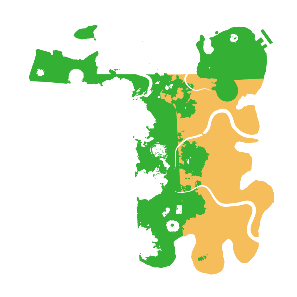 Biome Rust Map: Procedural Map, Size: 3600, Seed: 20145